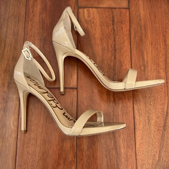 Sam Edelman Shoes - Sam Edelman Arielle Ankle Strap Stiletto Nude Shoes Size 9.5